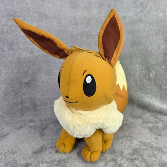 Eevee Plush Pokémon 2022 Official Nintendo Collectible Toy 17" Tall - Picture 2 of 11